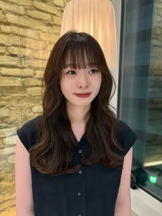 ロング hair make BEHIVE ichibancho AVEDA所属・渡邉  日向子 🌙レイヤー・パーマのヘアスタイル