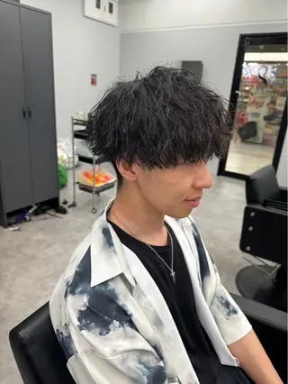 パーマ メンズ ⭐️メンズカラー⭐️ No1二田健吾‼️のヘアスタイル