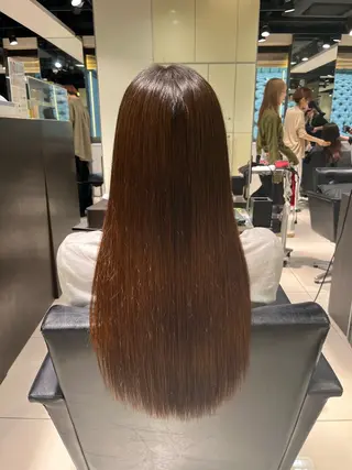 ロング カラー 髪質改善/透明感カラ ー/レイヤー/あやはのヘアスタイル