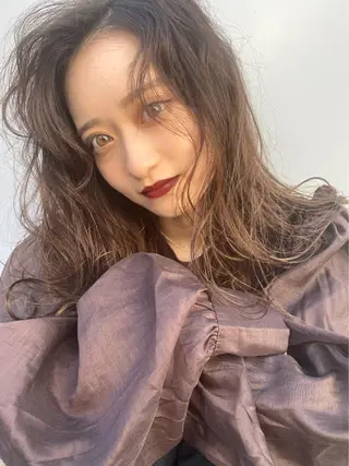 ロング カラー ヘアアレンジ buy your own flowers:kava所属・yoda karenのヘアスタイル