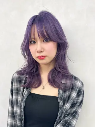 セミロング AIRI🦋 韓国ヘアのヘアスタイル