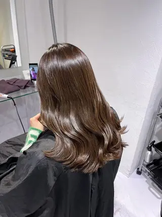 カラー ♡暖色寒色♡ 韓国風トレンドヘア♡のヘアスタイル