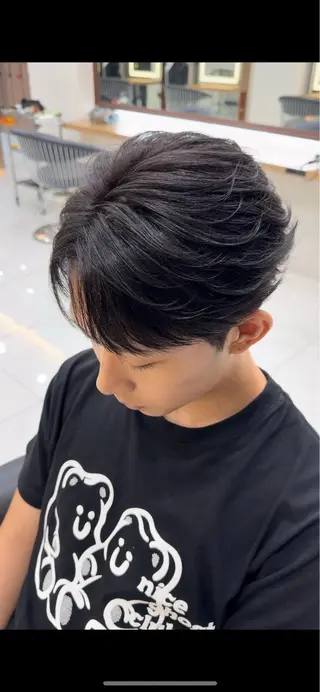 メンズ 白髪ぼかし/白髪 メッシュ/ゆうとのヘアスタイル