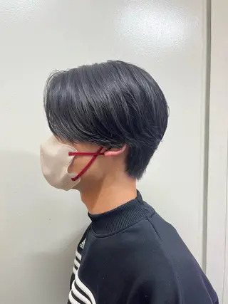 ミディアム パーマ メンズ 韓国風メンズ/毛流れ ヘアなら須田龍世のヘアスタイル