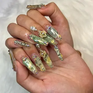 ロング ネイル nail salon azuのネイルデザイン