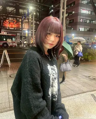 ミディアム inq名駅店所属・rion/ 名古屋/カラーのヘアスタイル
