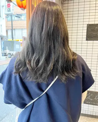 セミロング カラー ヘアアレンジ 🌷ボブ/髪質改善 ストレートのヘアスタイル