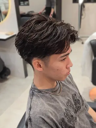 メンズ ショート パーマ Lapis 名古屋駅前店所属・LEN名古屋/パーマ 海外ヘア/メンズ特化のヘアスタイル