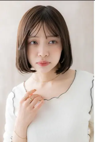 ショート くびれ&切りっぱボブ 得意👍佐藤歩のヘアスタイル