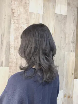 セミロング カラー 池袋/透明感カラー 🎀Yuri🎀のヘアスタイル