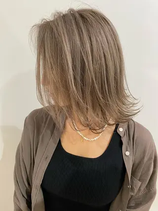 ミディアム カラー 木下大地 HAIR Oneのヘアスタイル