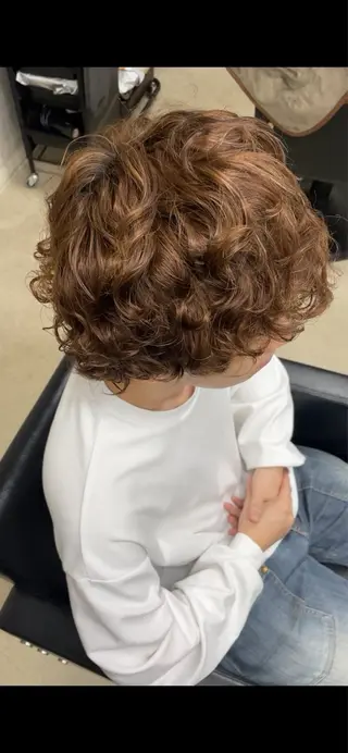 ショート パーマ メンズ 大島 渓翔のヘアスタイル