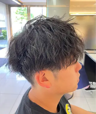 パーマ メンズ 髪質改善/縮毛/トリ ートメント/平野広大のヘアスタイル