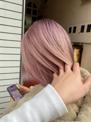ミディアム カラー ENO ✨ハイトーン✨のヘアスタイル