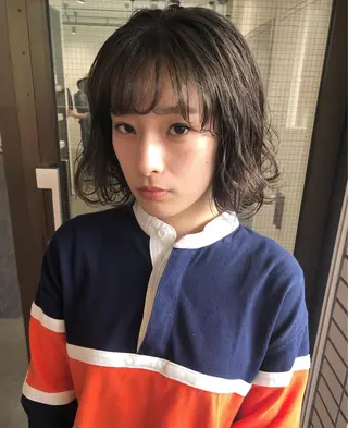 ミディアム カラー 2nd所属・🤍2nd🤍田所 美希のヘアスタイル