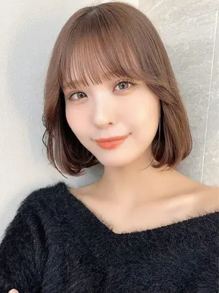 ショート Hazuki レイヤー/艶カラーのヘアスタイル