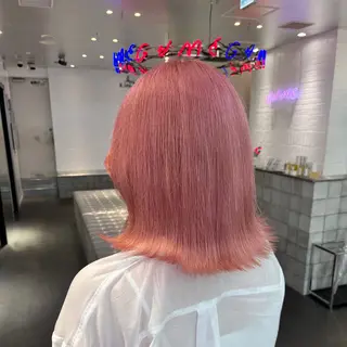 ミディアム カラー 🎀推し活カラー/ ピンクカラー/のののヘアスタイル