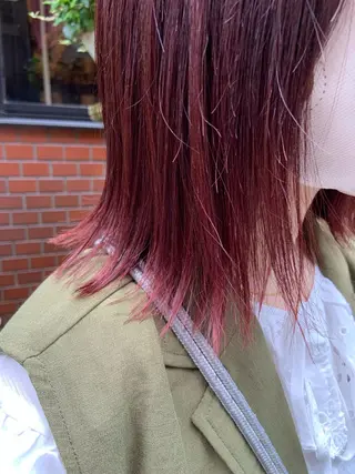 ミディアム カラー モデル募集中‎🤍 山崎妃香のヘアスタイル