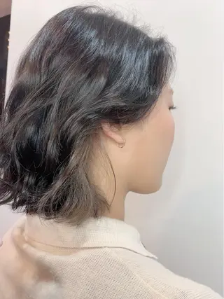 ミディアム カラー Zina天王寺 CHIAKIのヘアスタイル