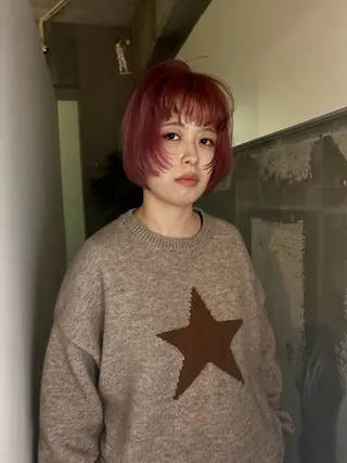 ショート mirai/ブリーチ ダブルカラーのヘアスタイル