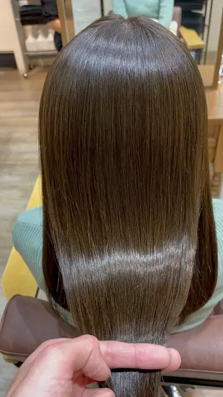 セミロング カラー 巻ける縮毛矯正✨ 木下晴一朗✨のヘアスタイル