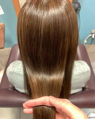 ロング 傷ませない縮毛矯正／ 吉岡 美江のヘアスタイル