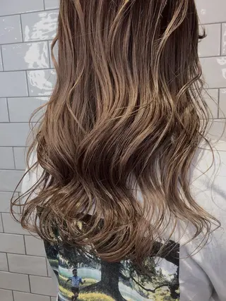 ロング カラー もり まりものヘアスタイル