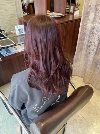 セミロング カラー 佐藤 由依/透明感カラーのヘアスタイル