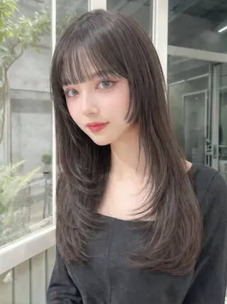 ロング カラー CHERIM ❤️‍🔥新家光葉のヘアスタイル