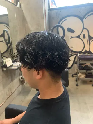 パーマ メンズ ⚡️メンズパーマ特化 mens支持◎/忠地のヘアスタイル