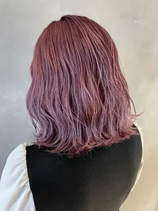 ミディアム カラー 長谷川 沙紀のヘアスタイル