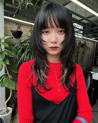 ロング レイヤーカット カシマハヤトのヘアスタイル