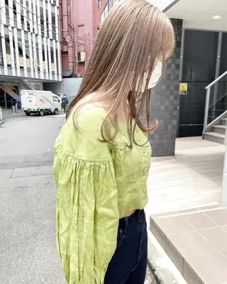 ロング カラー 👩🏻ボブ/ 髪質改善ダブルカラーのヘアスタイル