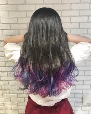ロング カラー パーマ ヘアアレンジ メンズ キッズ ネイル マツエク・マツパ 新宿/髪質改善/ 美髪矯正✨浅江通友のヘアスタイル