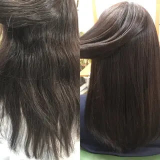 セミロング カラー ヘアアレンジ GiseL天神カラー 髪質改善/ブリーチのヘアスタイル