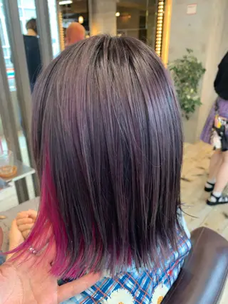 ミディアム カラー にった みずきのヘアスタイル