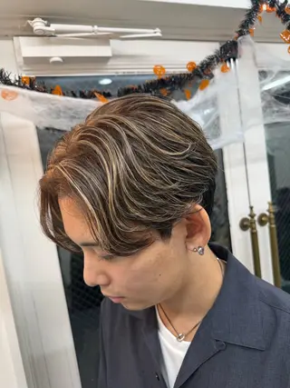カラー メンズ 【バレイヤージュ】 🔥メンズRYUTAのヘアスタイル
