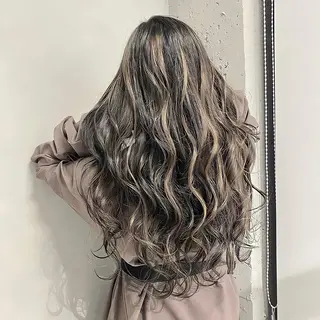 ロング カラー 髪質改善/縮毛矯正 レイヤー/松川匠のヘアスタイル