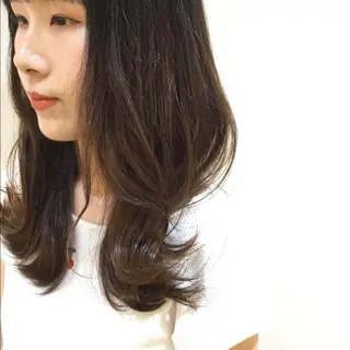 ミディアム カラー パーマ ボブ/透明感カラー 🤍永田真穂のヘアスタイル