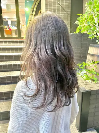 セミロング カラー ヘアアレンジ 🧶ブリーチカラー TERU🧶のヘアスタイル