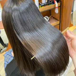 セミロング コテ巻き風パーマ/ 髪質改善/河島恭平のヘアスタイル