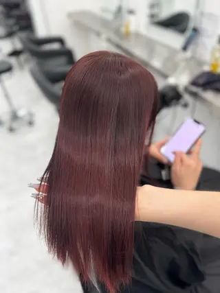 セミロング カラー 🎀愛されgirly ヘア🫧Ayakaのヘアスタイル