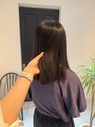 ミディアム ALLYS 渋谷店所属・最高級の艶のある カラーmei🎨のヘアスタイル