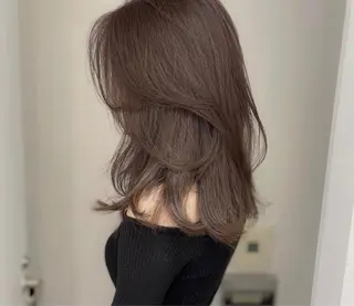 セミロング 韓国 / 中国ヘア 🦋Noniのヘアスタイル