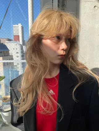 ロング カラー 中野 舞桜のヘアスタイル