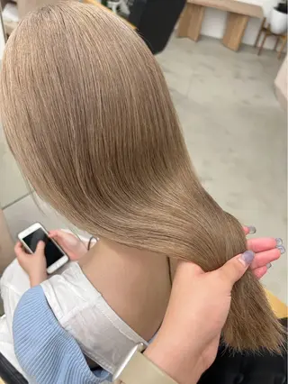 ロング カラー vince hinataのヘアスタイル