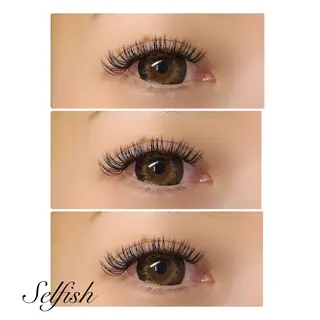 マツエク・マツパ eyelashsalonSelfish所属・. Selfishのマツエク・マツパデザイン