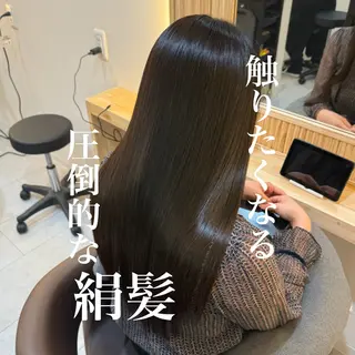 ロング attrait南堀江所属・KAISEI髪質改善 /縮毛矯正のヘアスタイル