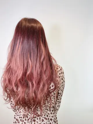 ロング カラー 髪質改善/美髪矯正/ ハイトーン Kuroのヘアスタイル