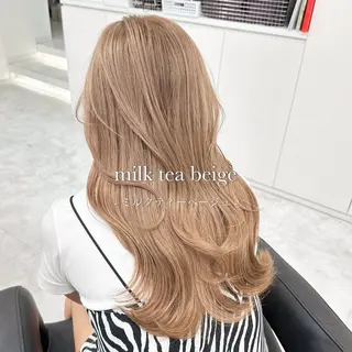 ロング カラー ベージュ‎/ダブルカ ラー/RINKA🎀のヘアスタイル